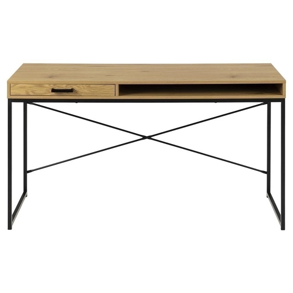 Biurko Seaford z szufladą naturalne - ACTONA